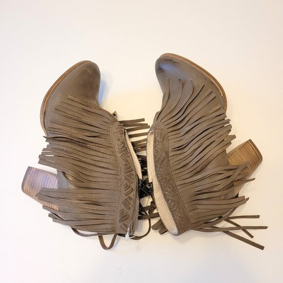 Anthropologie X Seychelles X Cory Lynn Calter NWOB 'World Tour" Fringe Booties - Picture 7 of 12